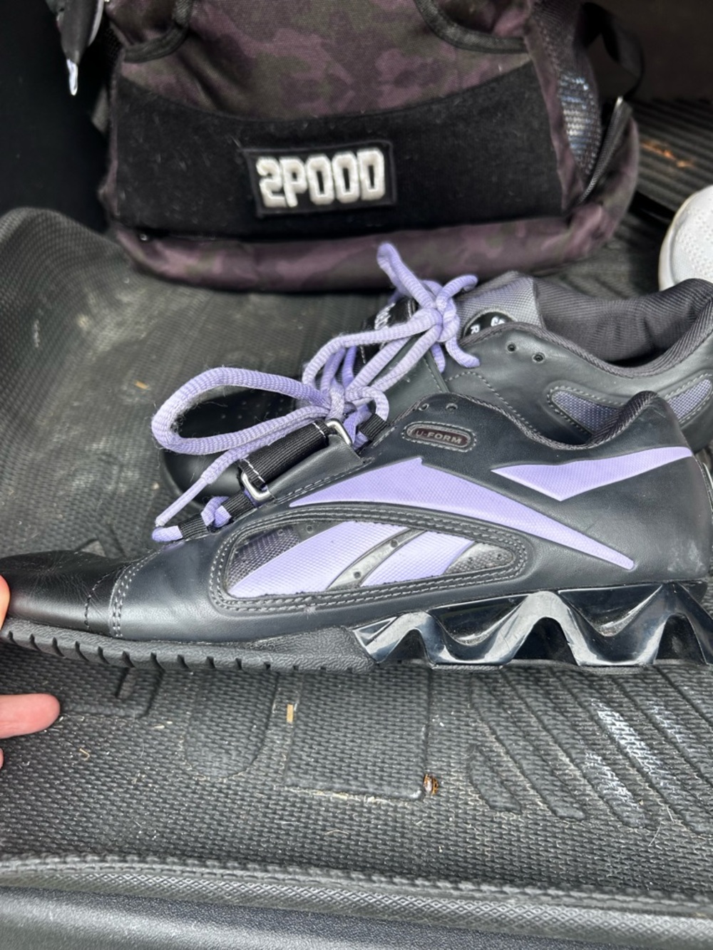 Reebok Weight Lifting Black and Lavender Lifters